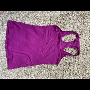 Purple Lululemon racer back tanktop